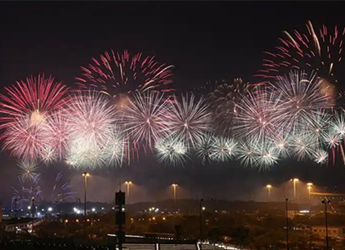 奎屯市焰火晚会